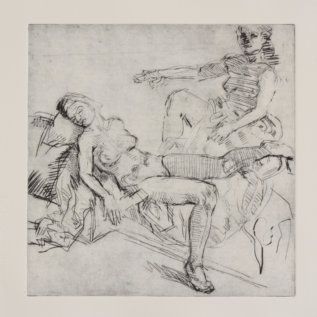 Elektra II; drypoint, 25 x 25 cm, 2014
