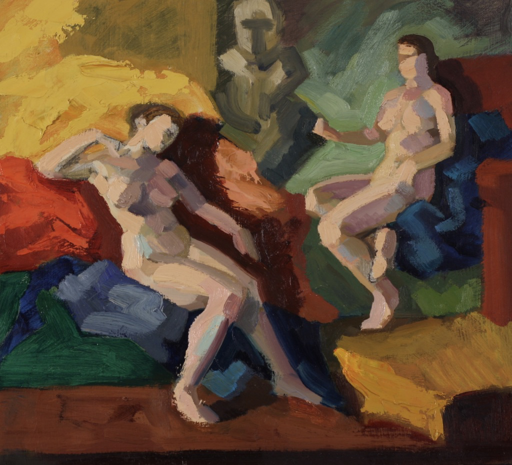 Elektra; oil on board, 33 x 37 cm, 2014