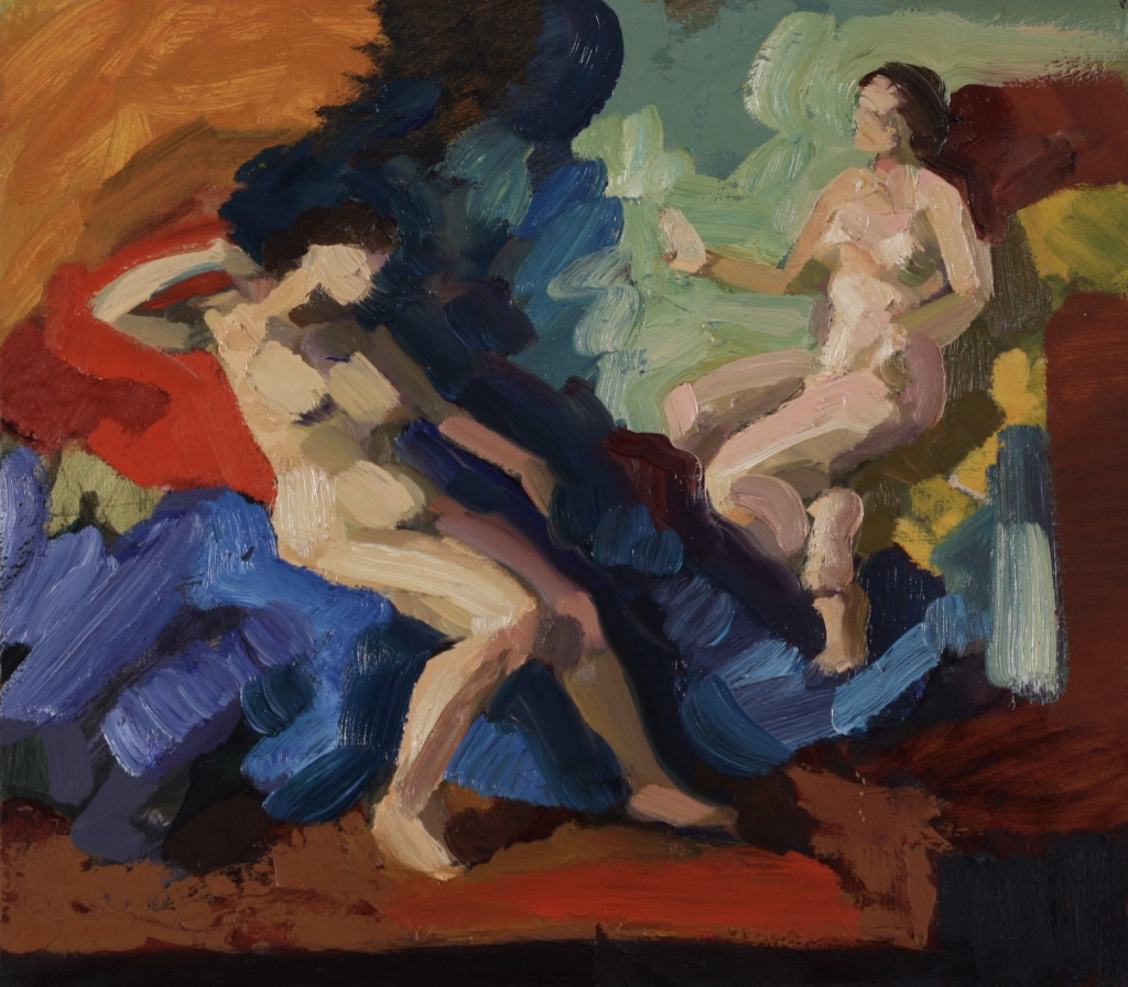 Elektra; oil on board, 33 x 37 cm, 2014