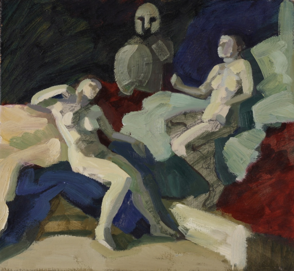 Elektra; oil on board, 33 x 35 cm, 2014